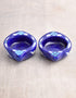 Blue Pottery T-Light Holder Set Of 2 Pcs.